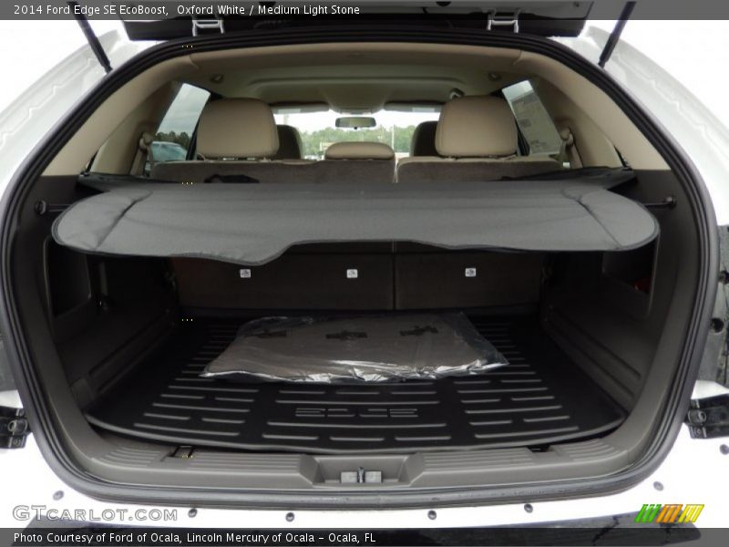 Oxford White / Medium Light Stone 2014 Ford Edge SE EcoBoost