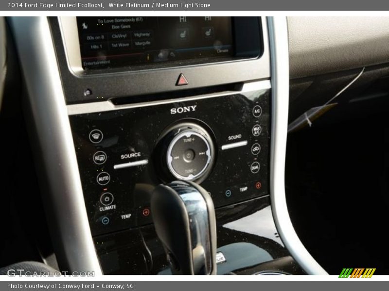 White Platinum / Medium Light Stone 2014 Ford Edge Limited EcoBoost