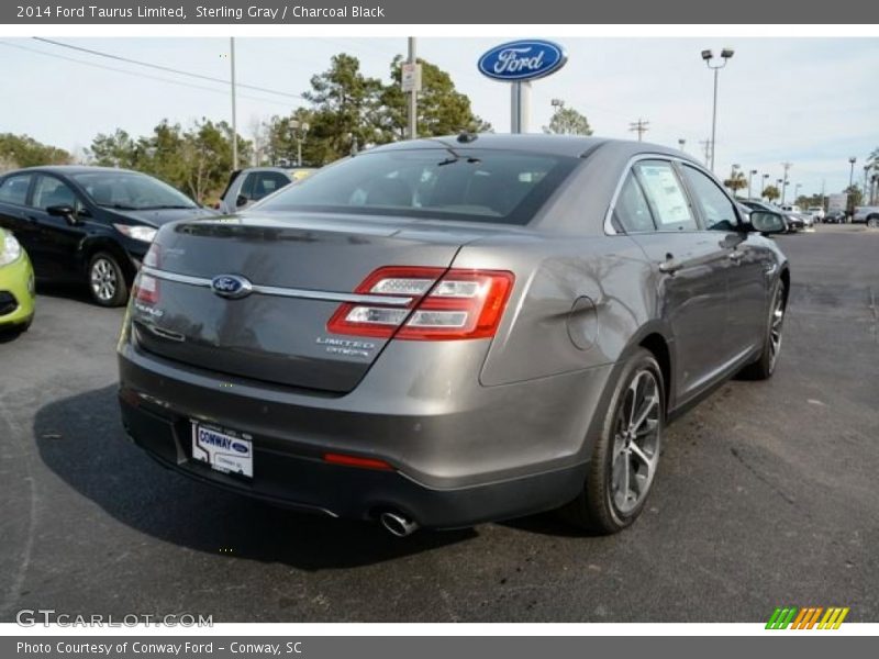 Sterling Gray / Charcoal Black 2014 Ford Taurus Limited