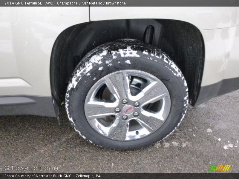 Champagne Silver Metallic / Brownstone 2014 GMC Terrain SLT AWD