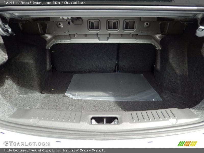 Ingot Silver / Charcoal Black 2014 Ford Fiesta S Sedan