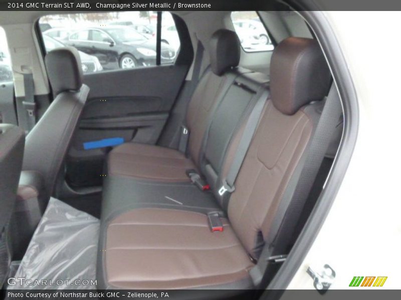 Champagne Silver Metallic / Brownstone 2014 GMC Terrain SLT AWD