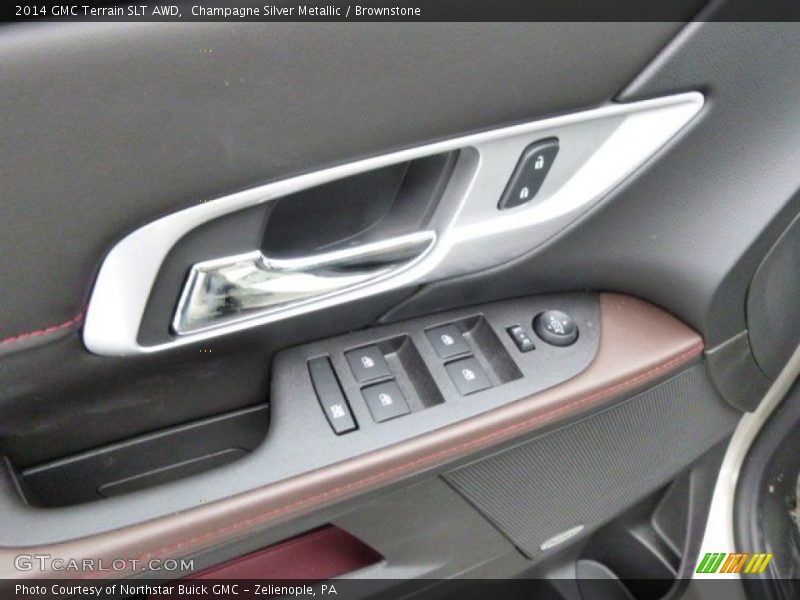Champagne Silver Metallic / Brownstone 2014 GMC Terrain SLT AWD