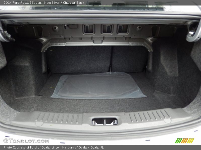 Ingot Silver / Charcoal Black 2014 Ford Fiesta S Sedan