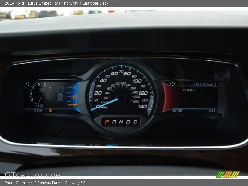 Sterling Gray / Charcoal Black 2014 Ford Taurus Limited