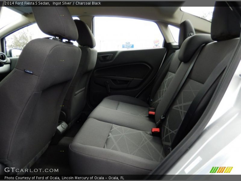 Ingot Silver / Charcoal Black 2014 Ford Fiesta S Sedan