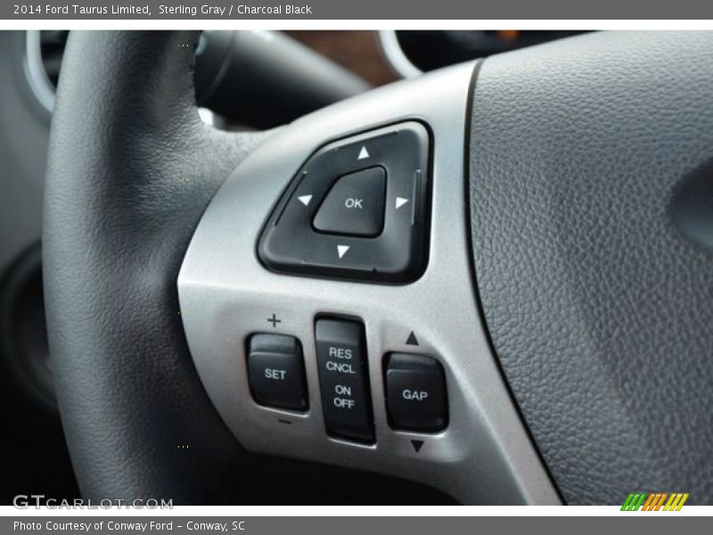 Sterling Gray / Charcoal Black 2014 Ford Taurus Limited