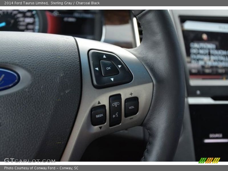 Sterling Gray / Charcoal Black 2014 Ford Taurus Limited