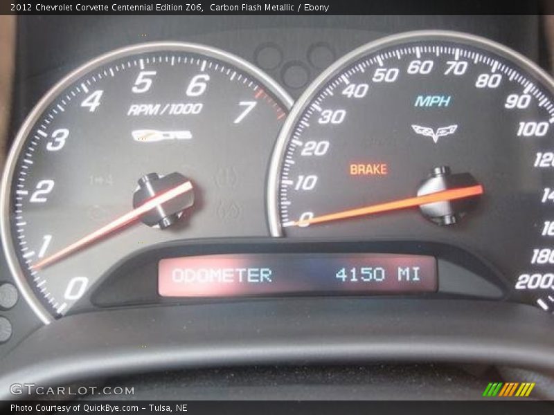 Carbon Flash Metallic / Ebony 2012 Chevrolet Corvette Centennial Edition Z06