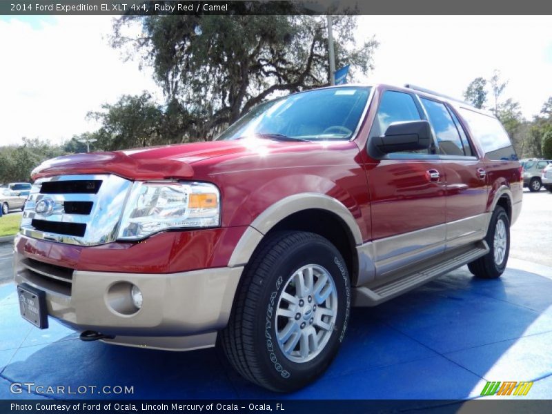 Ruby Red / Camel 2014 Ford Expedition EL XLT 4x4