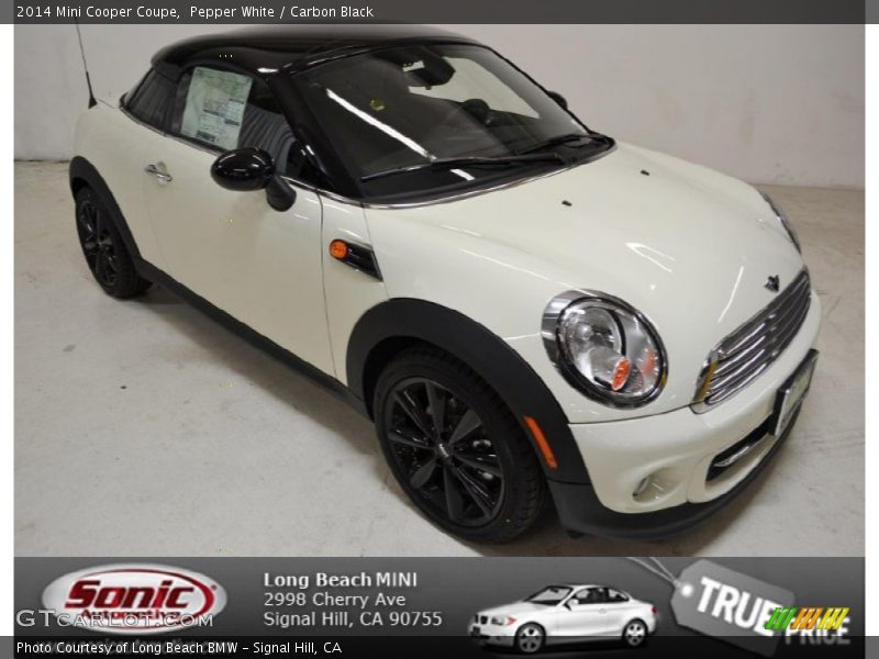 Pepper White / Carbon Black 2014 Mini Cooper Coupe