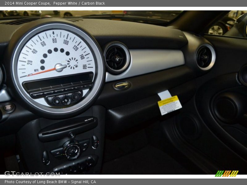 Pepper White / Carbon Black 2014 Mini Cooper Coupe