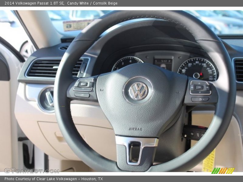 Candy White / Cornsilk Beige 2014 Volkswagen Passat 1.8T SE