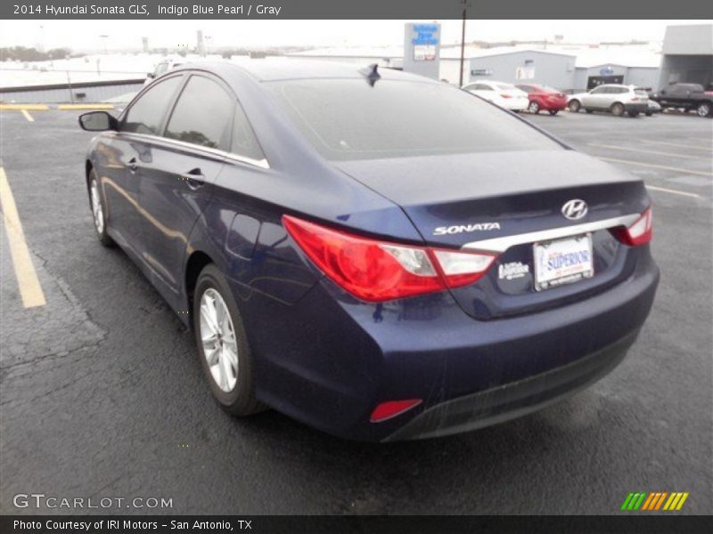 Indigo Blue Pearl / Gray 2014 Hyundai Sonata GLS