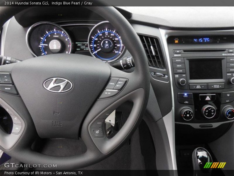 Indigo Blue Pearl / Gray 2014 Hyundai Sonata GLS