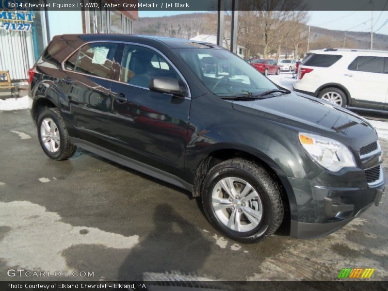 Ashen Gray Metallic / Jet Black 2014 Chevrolet Equinox LS AWD