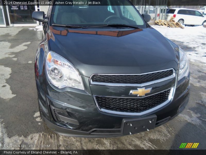 Ashen Gray Metallic / Jet Black 2014 Chevrolet Equinox LS AWD