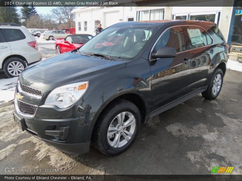 Ashen Gray Metallic / Jet Black 2014 Chevrolet Equinox LS AWD