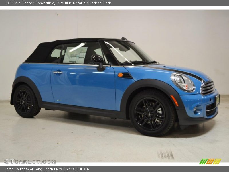 Kite Blue Metallic / Carbon Black 2014 Mini Cooper Convertible