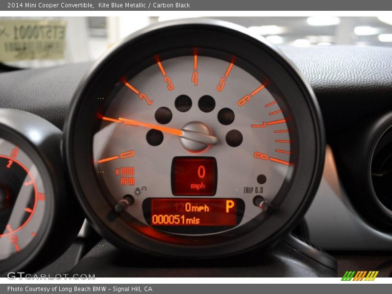 Kite Blue Metallic / Carbon Black 2014 Mini Cooper Convertible