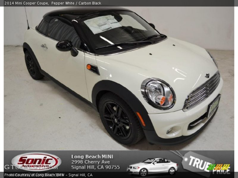 Pepper White / Carbon Black 2014 Mini Cooper Coupe