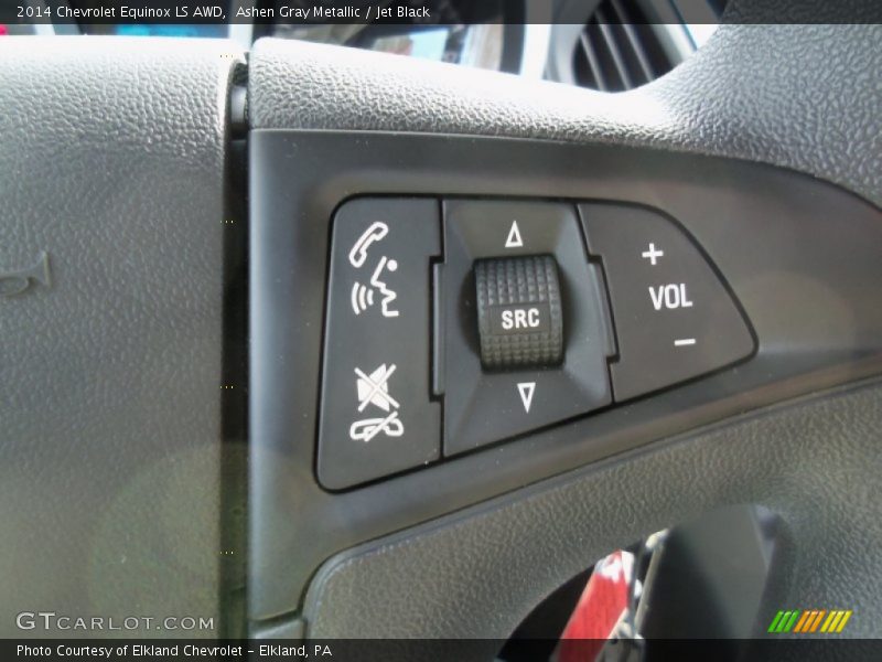 Ashen Gray Metallic / Jet Black 2014 Chevrolet Equinox LS AWD