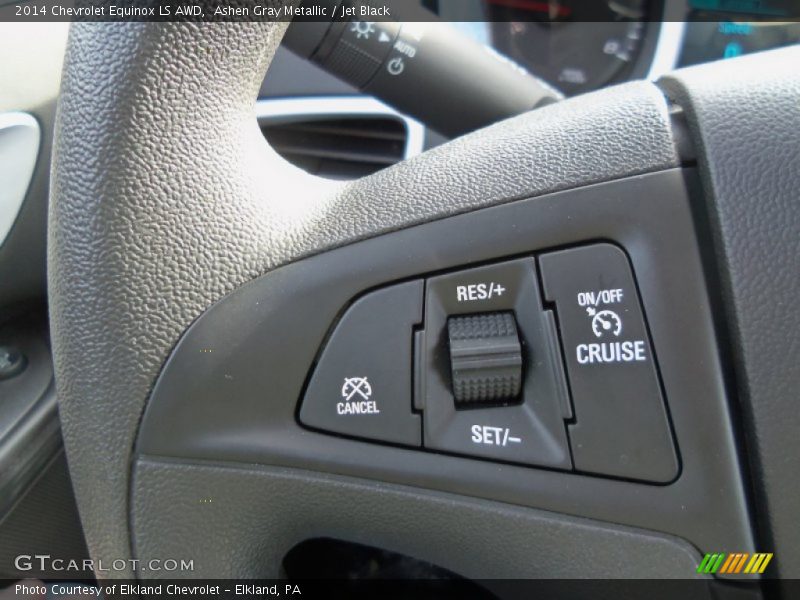 Ashen Gray Metallic / Jet Black 2014 Chevrolet Equinox LS AWD