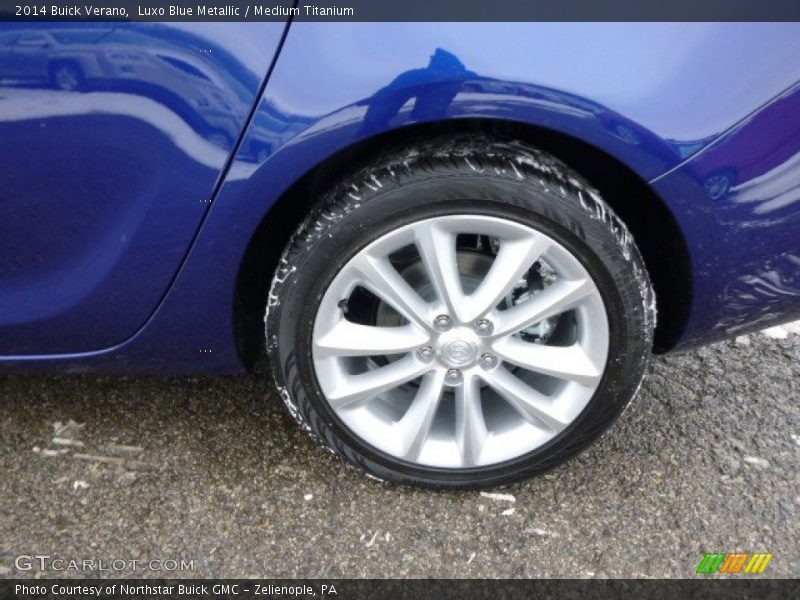 Luxo Blue Metallic / Medium Titanium 2014 Buick Verano