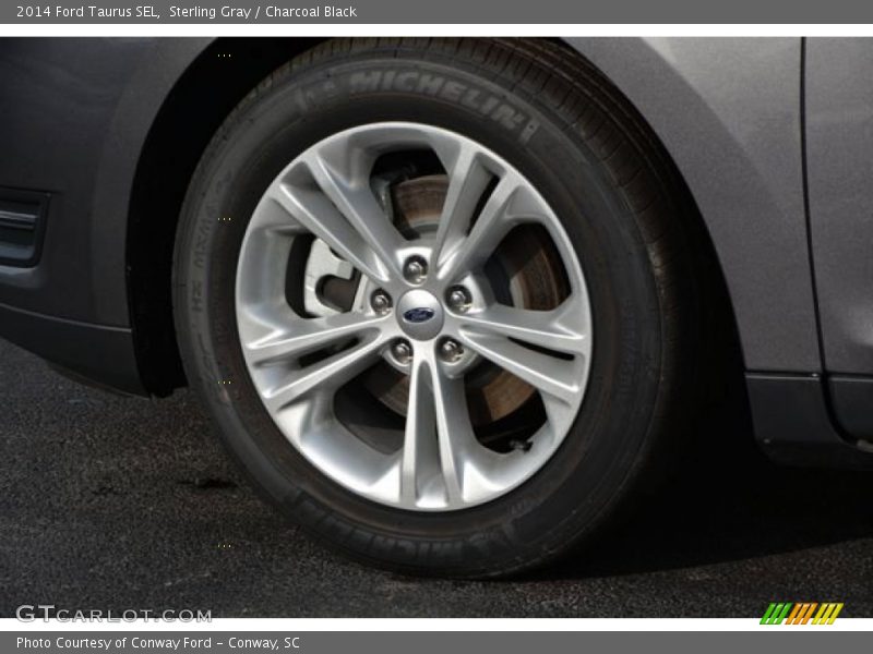 Sterling Gray / Charcoal Black 2014 Ford Taurus SEL