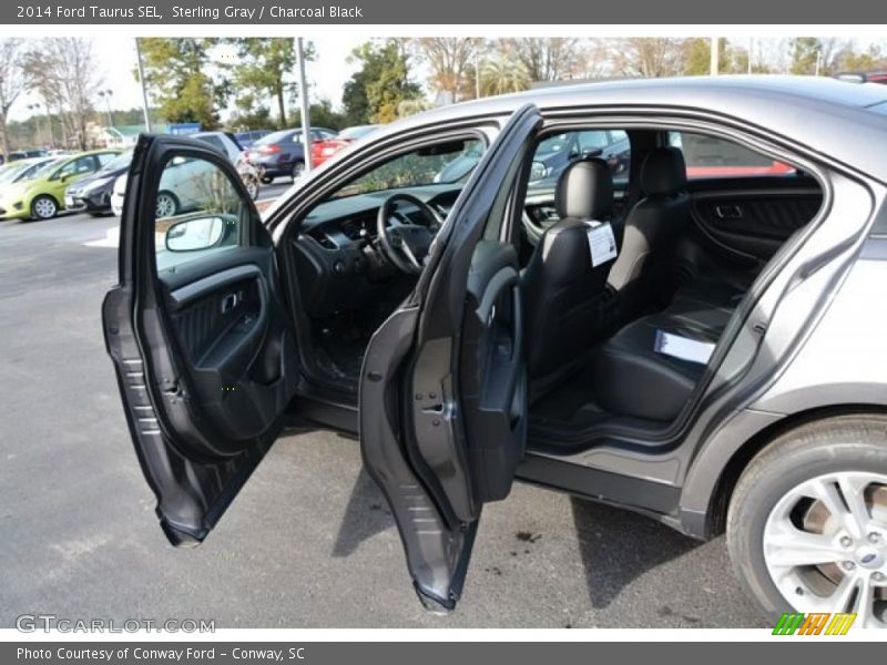 Sterling Gray / Charcoal Black 2014 Ford Taurus SEL