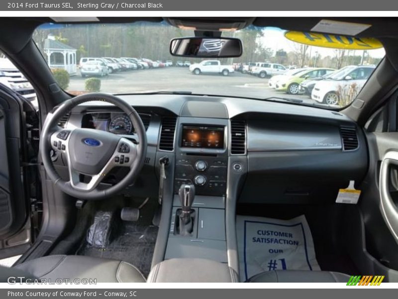 Sterling Gray / Charcoal Black 2014 Ford Taurus SEL