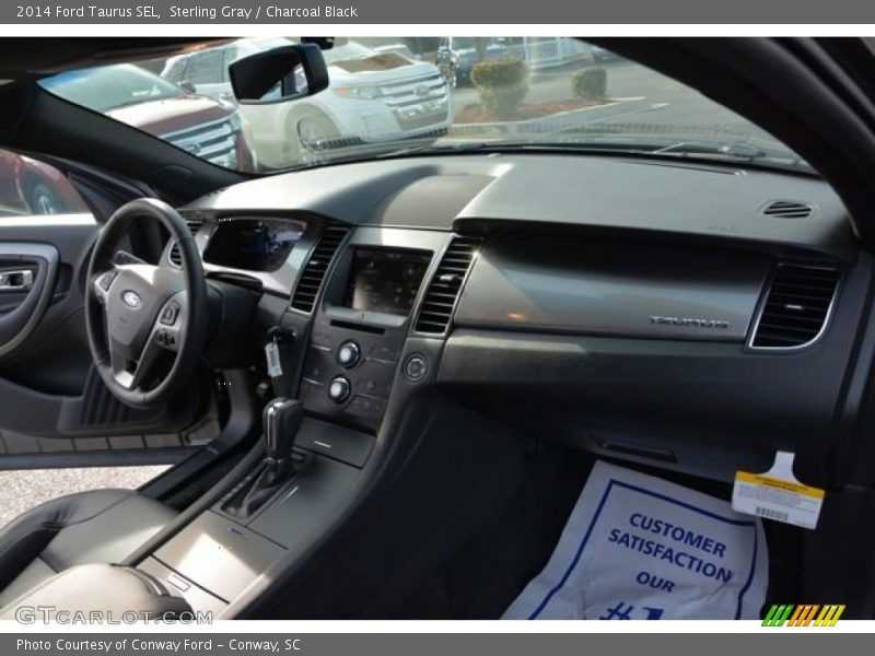 Sterling Gray / Charcoal Black 2014 Ford Taurus SEL