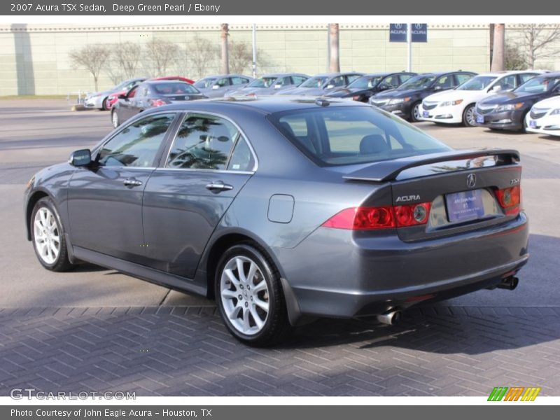 Deep Green Pearl / Ebony 2007 Acura TSX Sedan