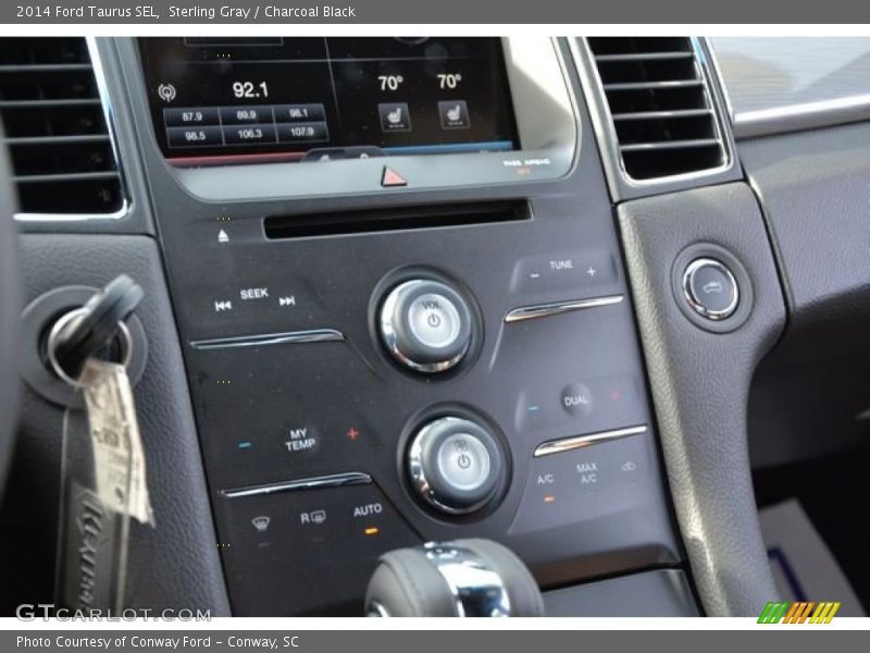 Sterling Gray / Charcoal Black 2014 Ford Taurus SEL