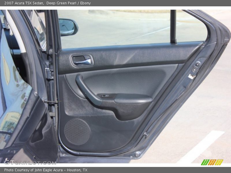 Deep Green Pearl / Ebony 2007 Acura TSX Sedan