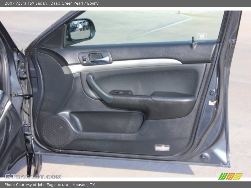 Deep Green Pearl / Ebony 2007 Acura TSX Sedan