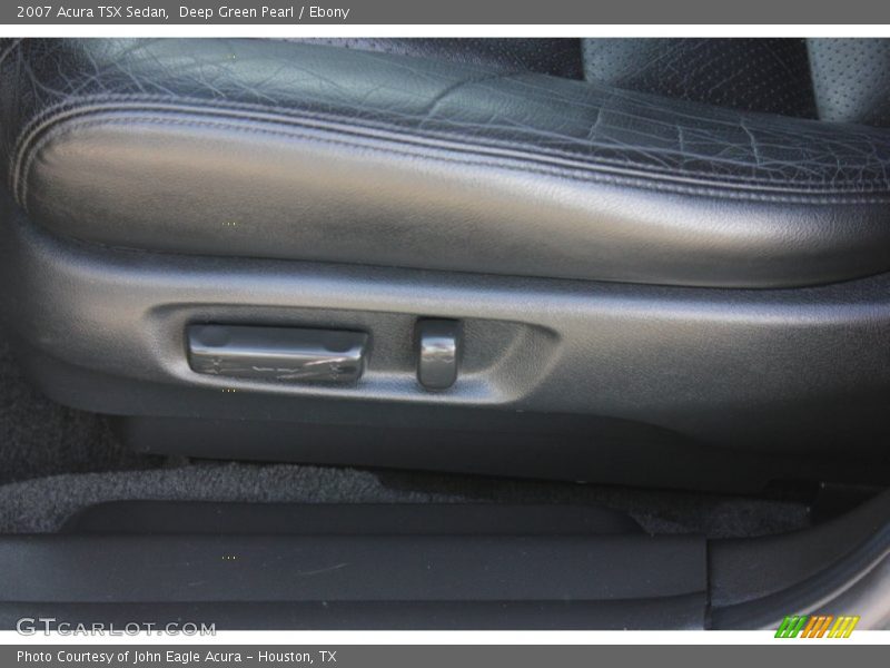 Deep Green Pearl / Ebony 2007 Acura TSX Sedan