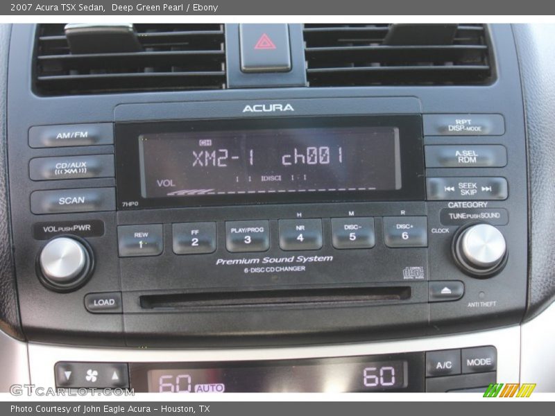 Deep Green Pearl / Ebony 2007 Acura TSX Sedan