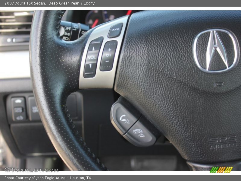 Deep Green Pearl / Ebony 2007 Acura TSX Sedan