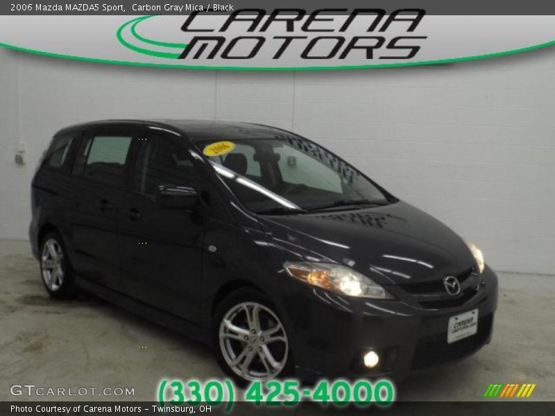 Carbon Gray Mica / Black 2006 Mazda MAZDA5 Sport