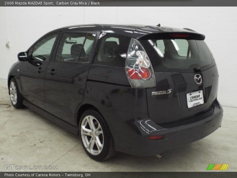 Carbon Gray Mica / Black 2006 Mazda MAZDA5 Sport