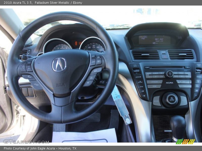 Palladium Silver Metallic / Ebony 2010 Acura TL 3.5