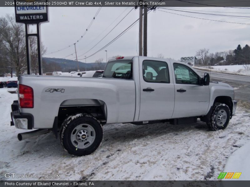 Silver Ice Metallic / Dark Titanium 2014 Chevrolet Silverado 2500HD WT Crew Cab 4x4