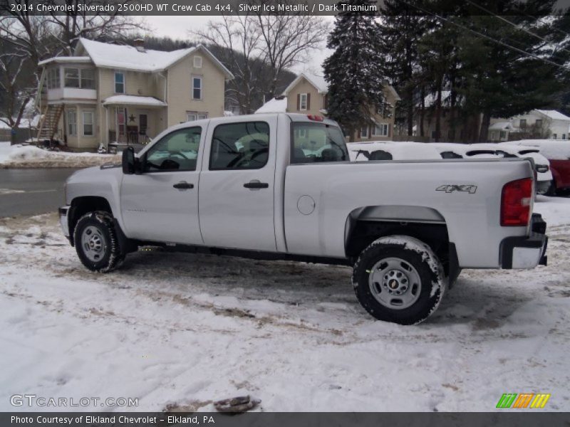 Silver Ice Metallic / Dark Titanium 2014 Chevrolet Silverado 2500HD WT Crew Cab 4x4