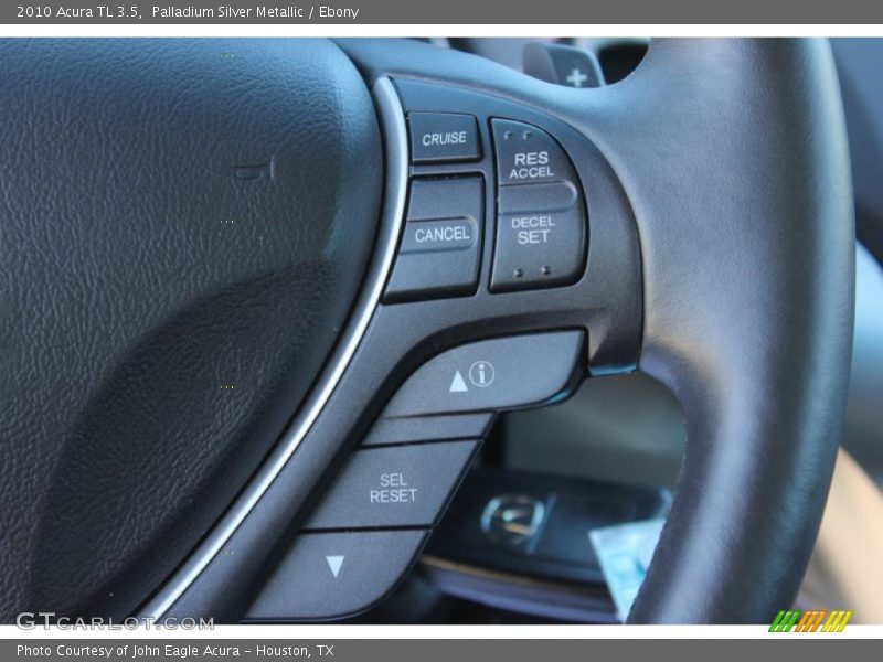 Palladium Silver Metallic / Ebony 2010 Acura TL 3.5