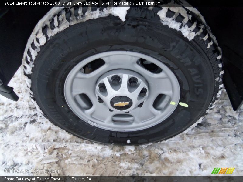 Silver Ice Metallic / Dark Titanium 2014 Chevrolet Silverado 2500HD WT Crew Cab 4x4