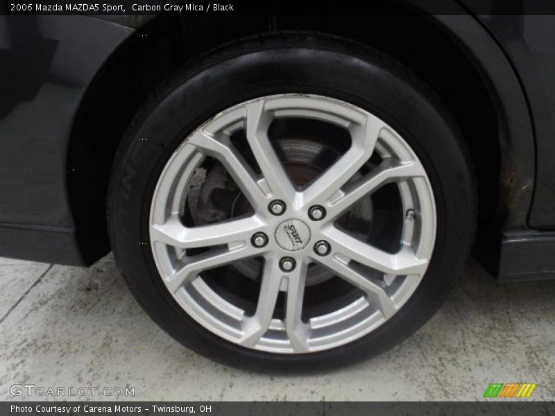 Carbon Gray Mica / Black 2006 Mazda MAZDA5 Sport