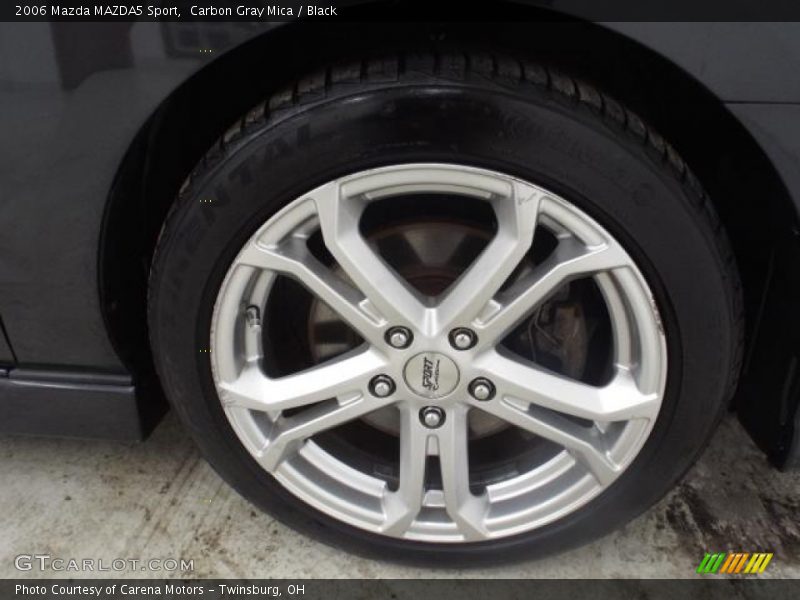 Carbon Gray Mica / Black 2006 Mazda MAZDA5 Sport