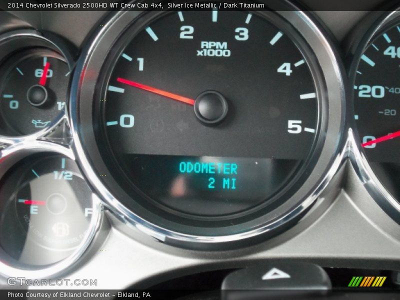 Silver Ice Metallic / Dark Titanium 2014 Chevrolet Silverado 2500HD WT Crew Cab 4x4