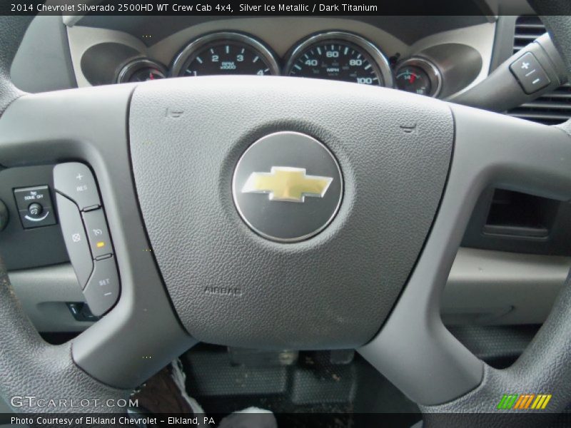 Silver Ice Metallic / Dark Titanium 2014 Chevrolet Silverado 2500HD WT Crew Cab 4x4